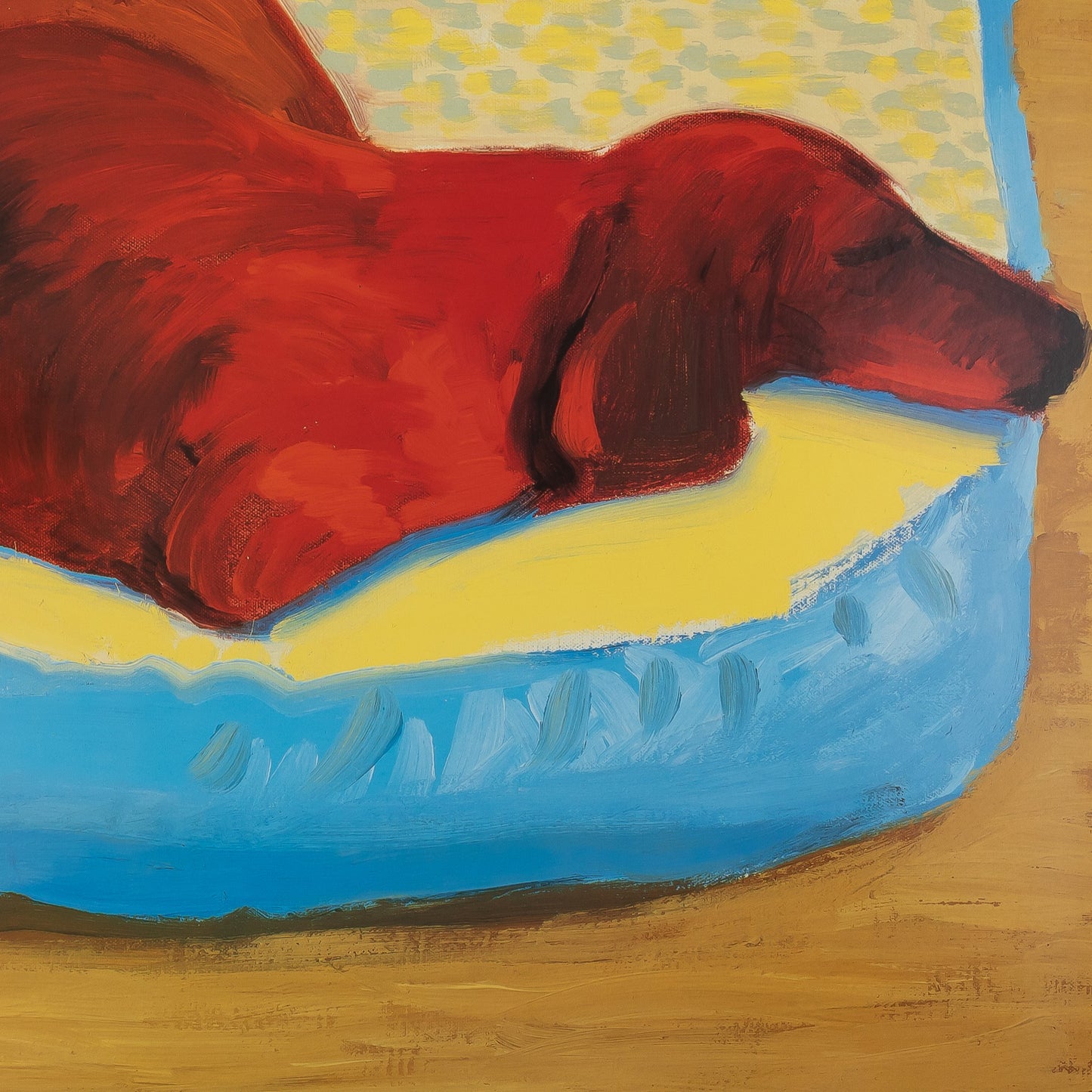 David HOCKNEY : Sleeping Dogs - Affiche originale en couleurs