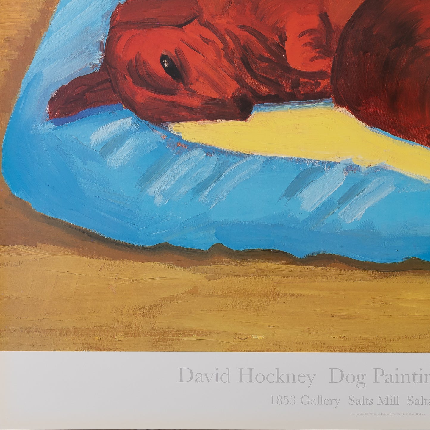 David HOCKNEY : Sleeping Dogs - Affiche originale en couleurs