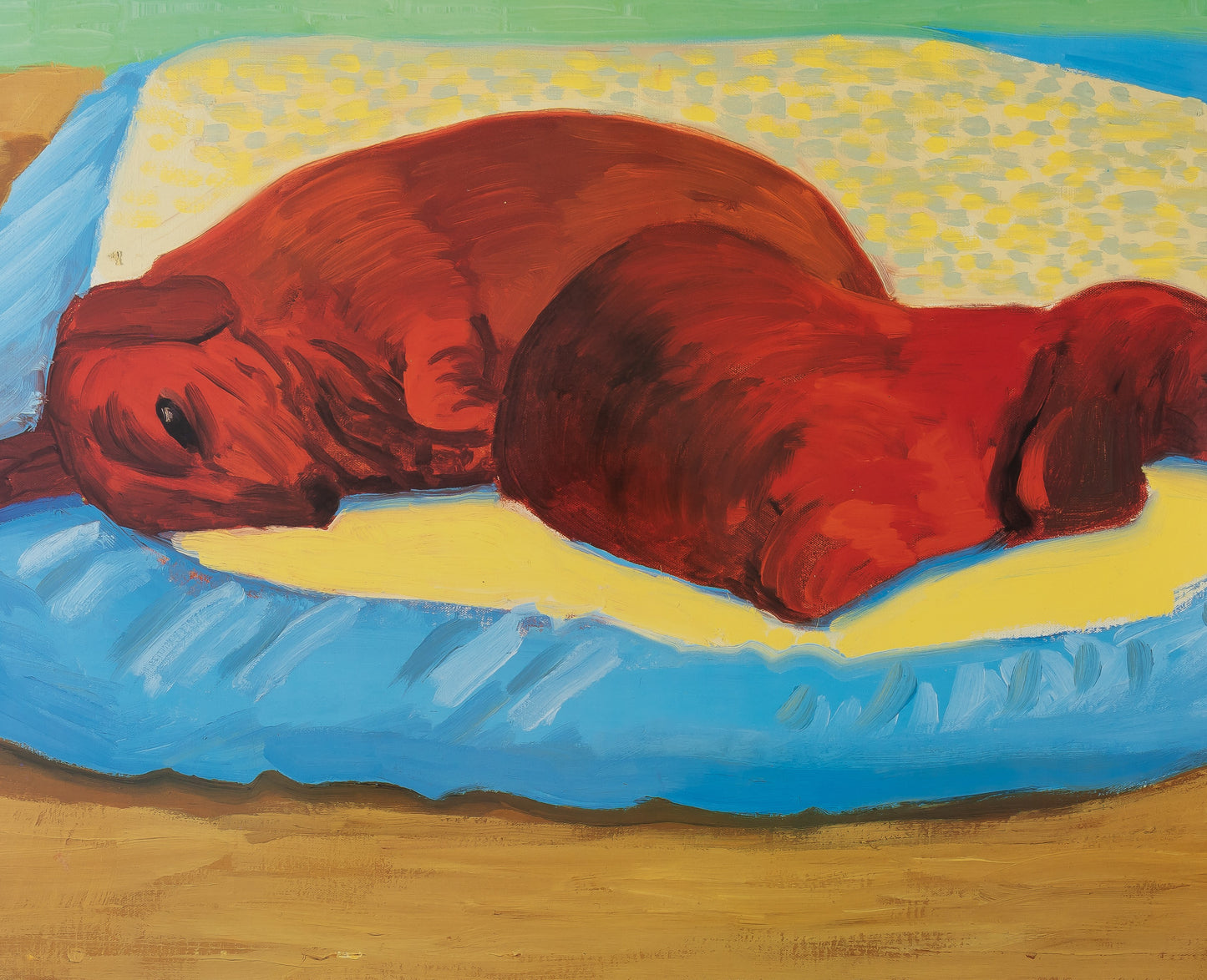 David HOCKNEY : Sleeping Dogs - Affiche originale en couleurs