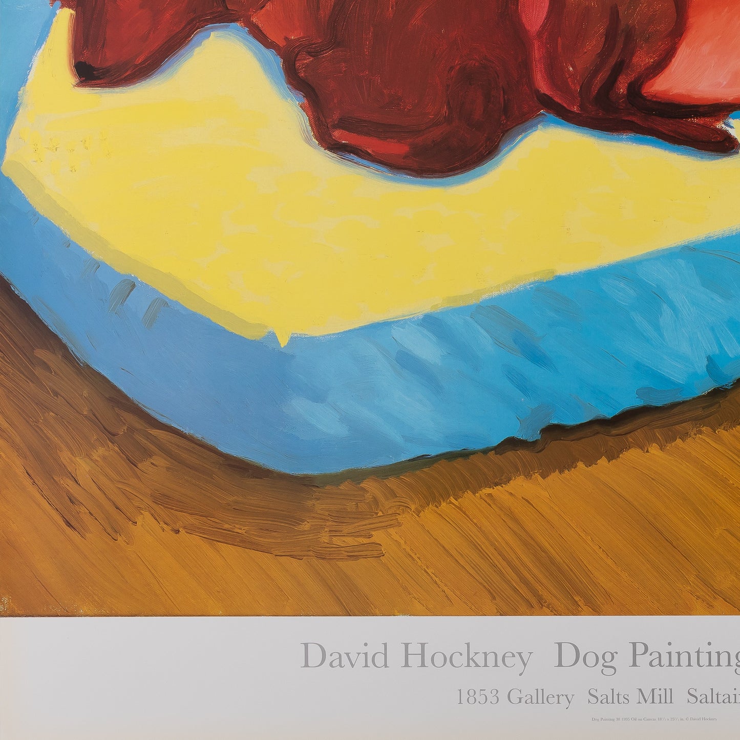 David HOCKNEY : Dogs Painting - Affiche originale en couleurs