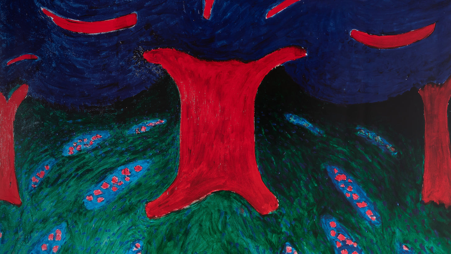 David HOCKNEY : Ravel's Garden - Affiche originale en couleurs