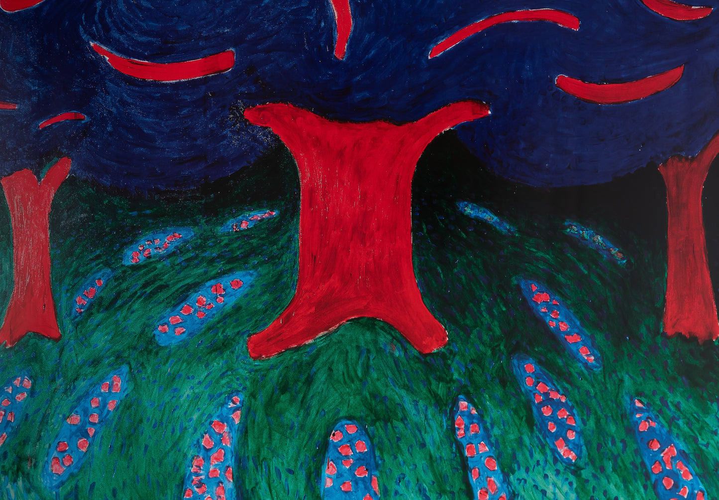 David HOCKNEY : Ravel's Garden - Affiche originale en couleurs