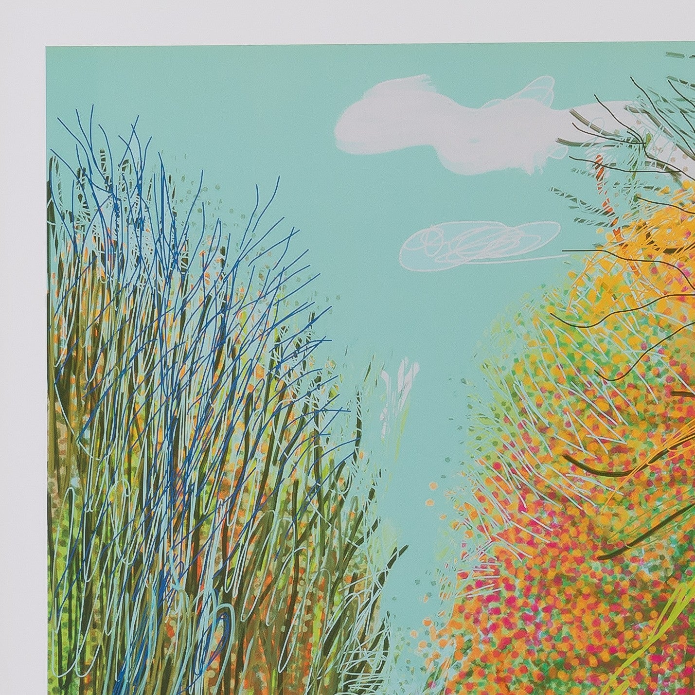 David HOCKNEY : Le chemin de la forêt - Affiche originale en couleurs