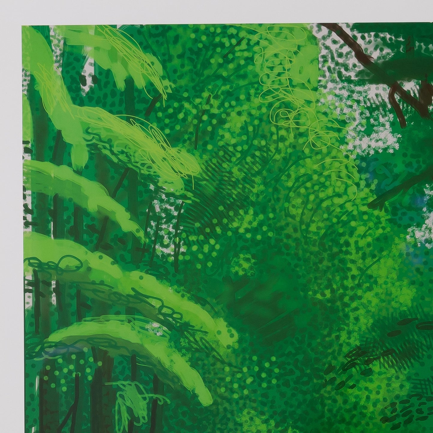 David HOCKNEY : Chemin dans la forêt - Affiche originale en couleurs