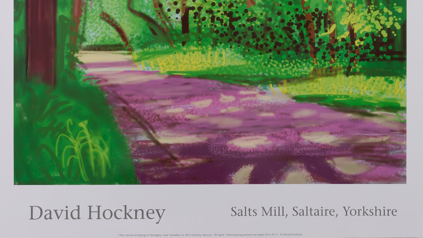 David HOCKNEY : Sous bois - Affiche originale