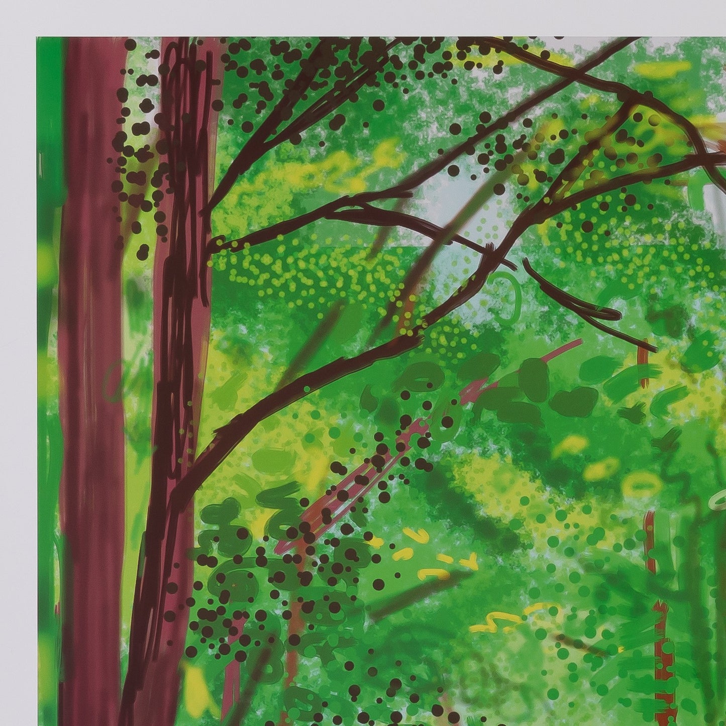 David HOCKNEY : Sous bois - Affiche originale