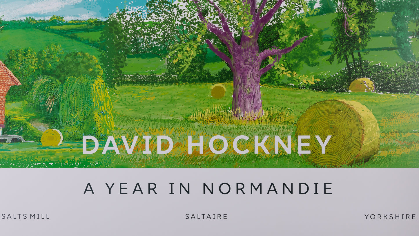David HOCKNEY : Après la moisson - Affiche originale en couleurs