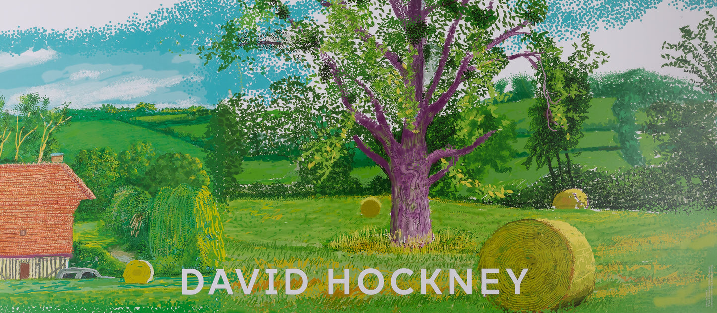 David HOCKNEY : Après la moisson - Affiche originale en couleurs
