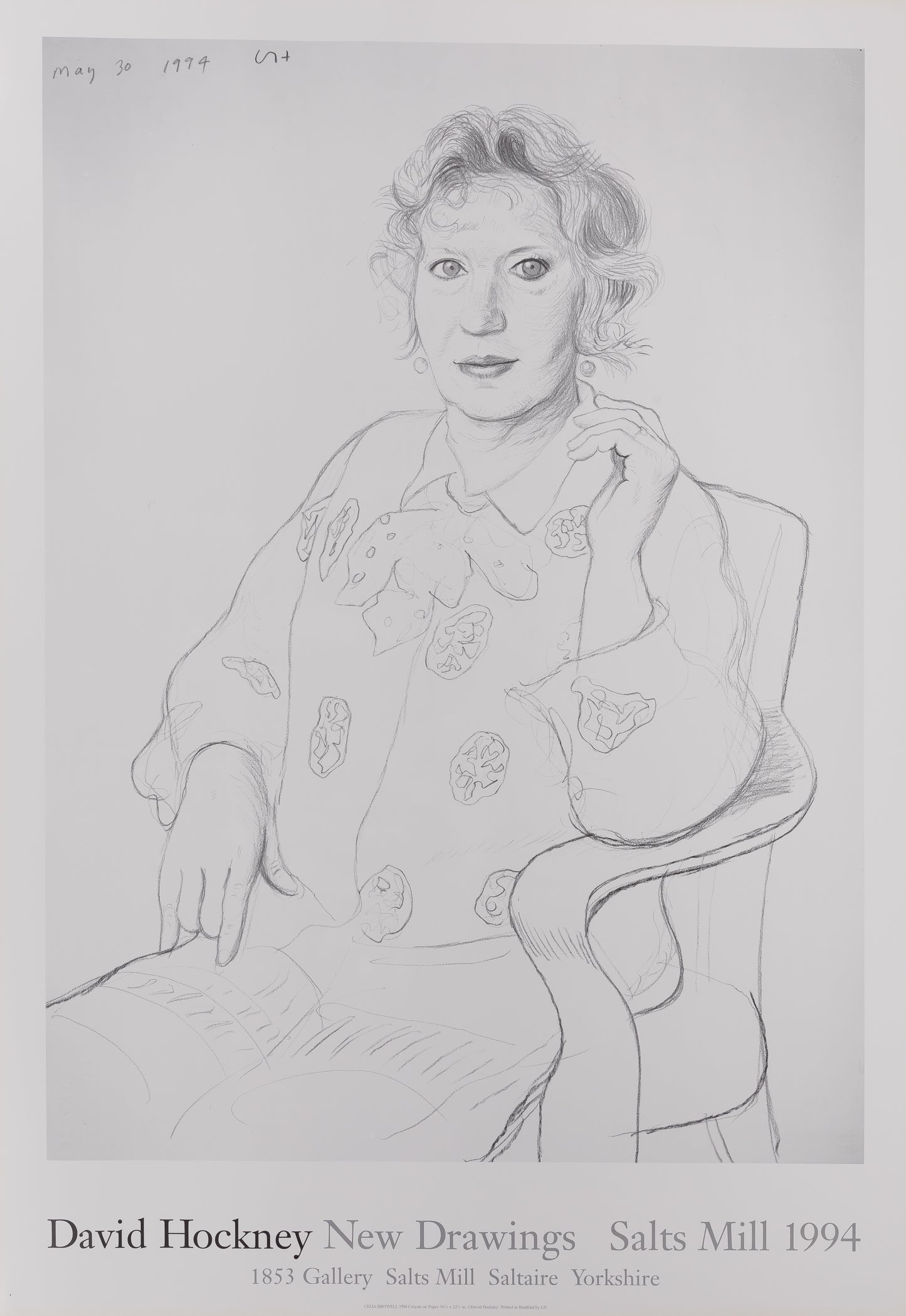 David HOCKNEY : Celia BIRTWELL - Affiche originale