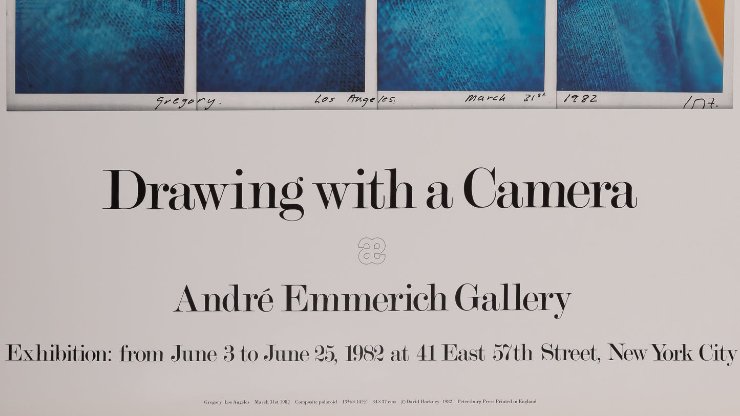 David HOCKNEY : Gregory Evans - Affiche originale vintage