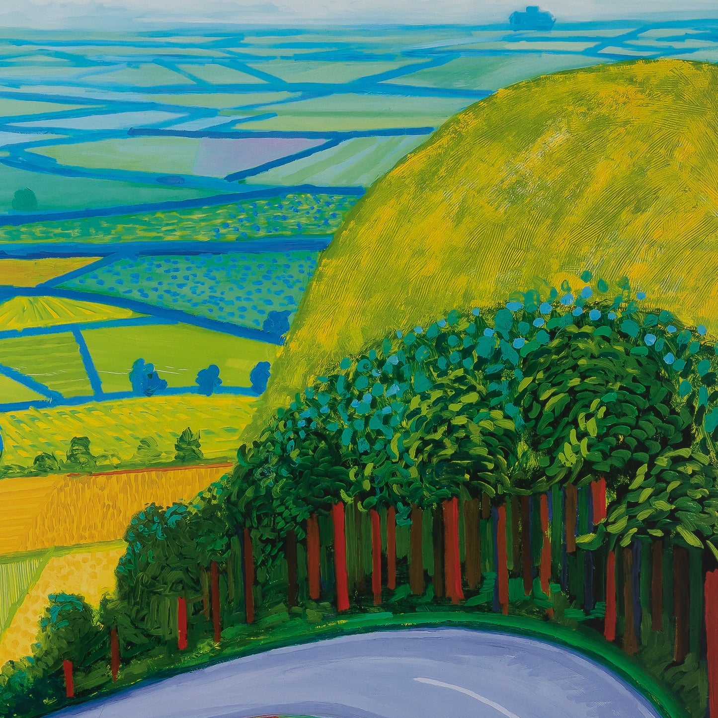 David HOCKNEY : Garrowby Hill - Affiche originale en couleurs