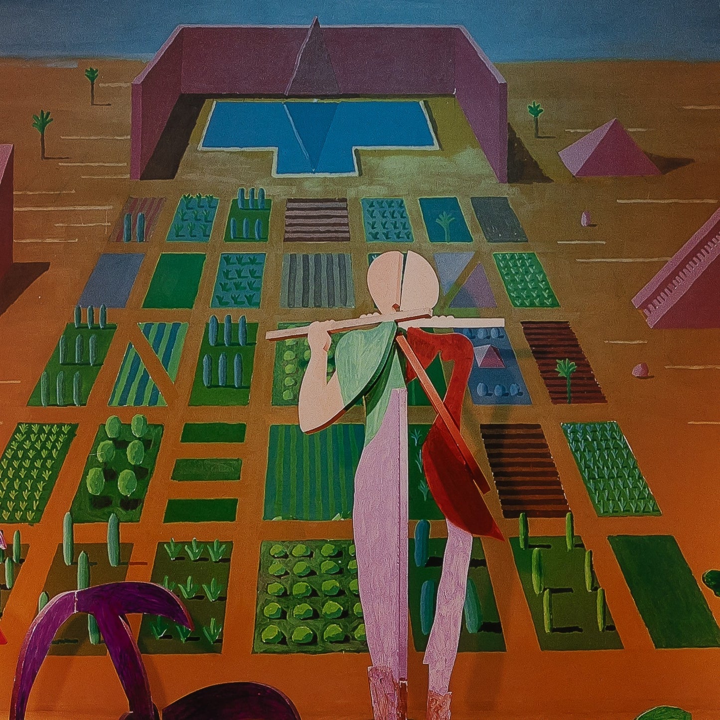David HOCKNEY : Magic flute - Affiche originale en couleurs