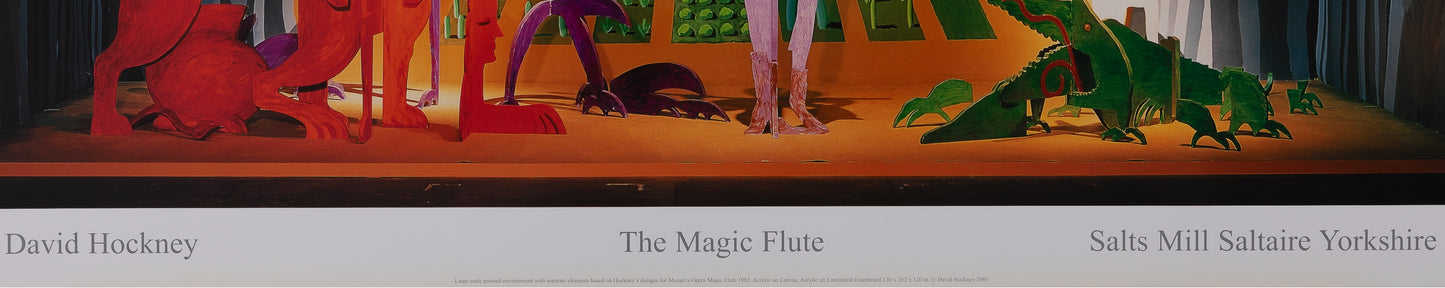 David HOCKNEY : Magic flute - Affiche originale en couleurs