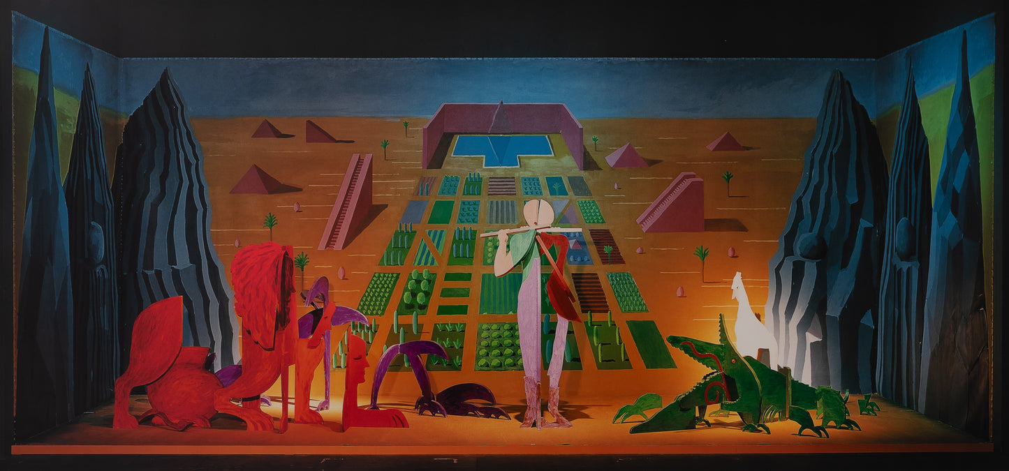 David HOCKNEY : Magic flute - Affiche originale en couleurs