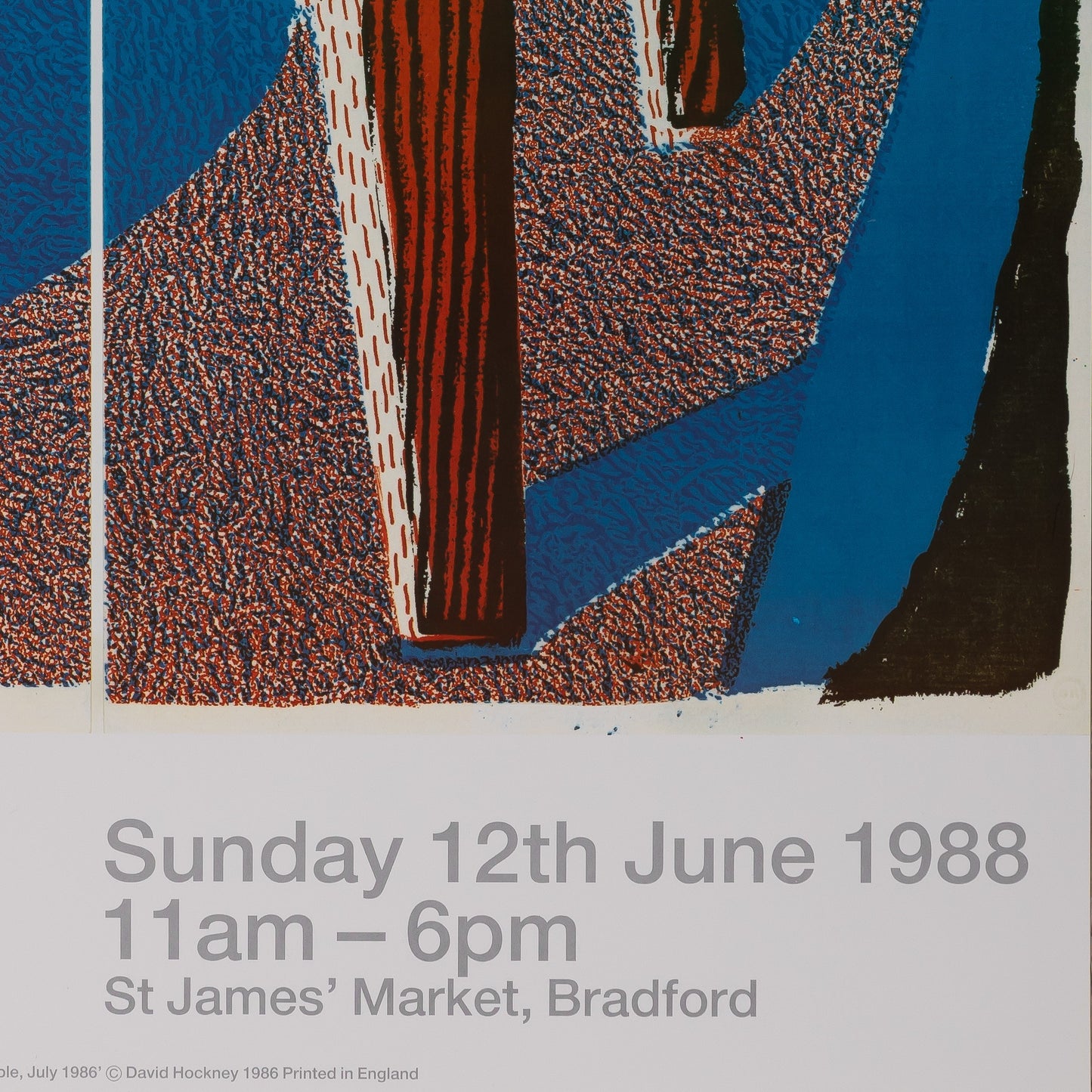 David HOCKNEY : Fiesta 88 - Affiche originale en couleurs
