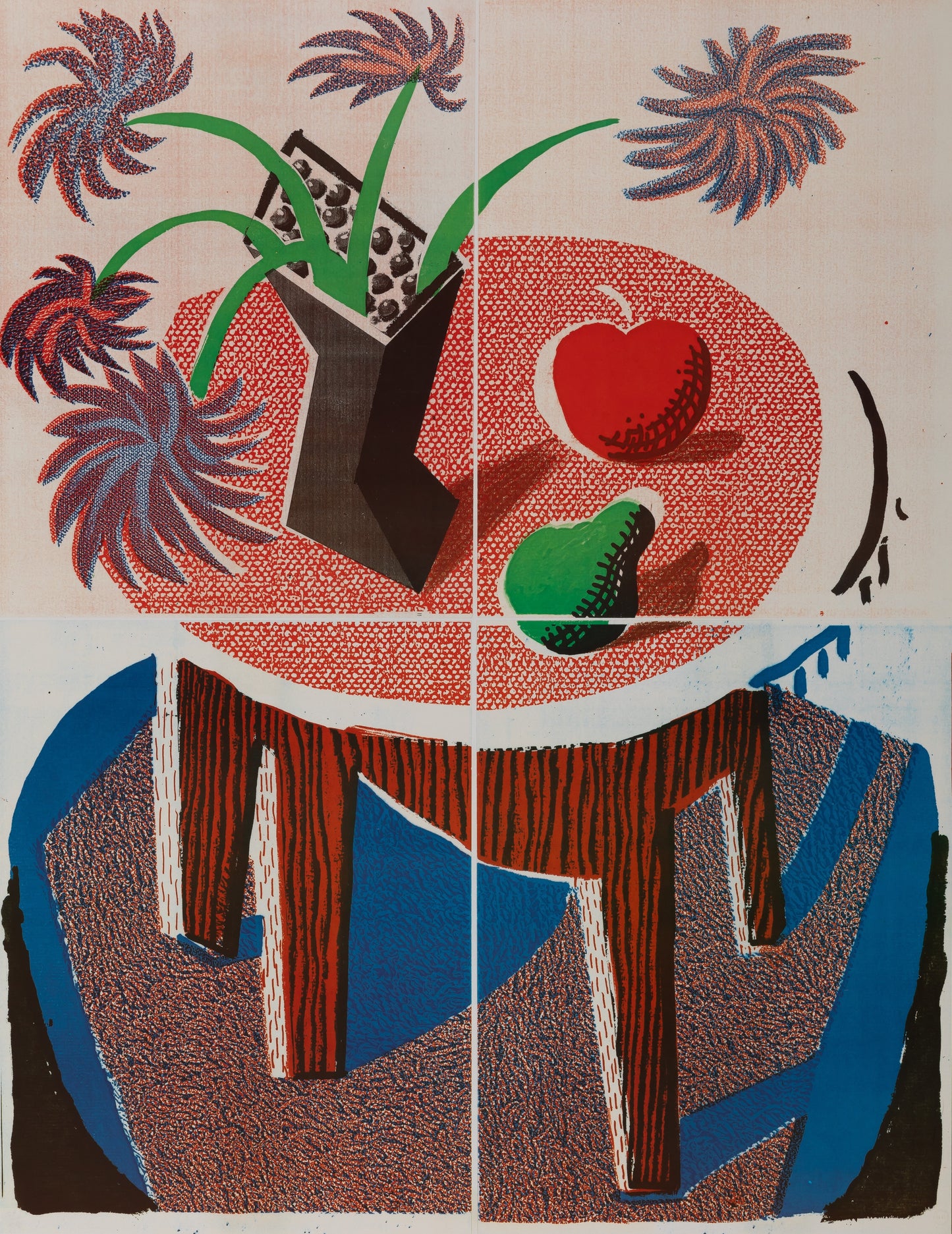 David HOCKNEY : Fiesta 88 - Affiche originale en couleurs