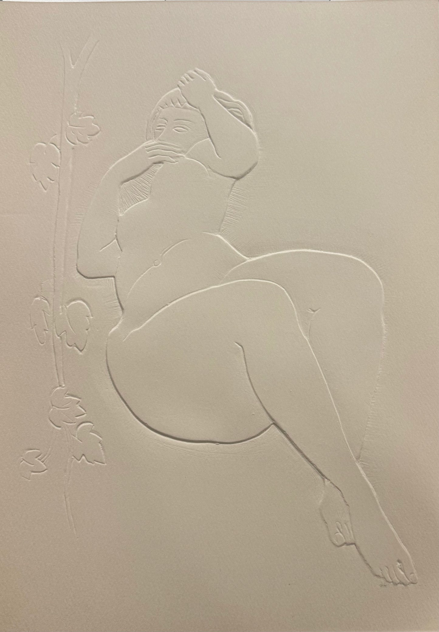 Antoniucci VOLTI : Femme au lierre - Gaufrage original