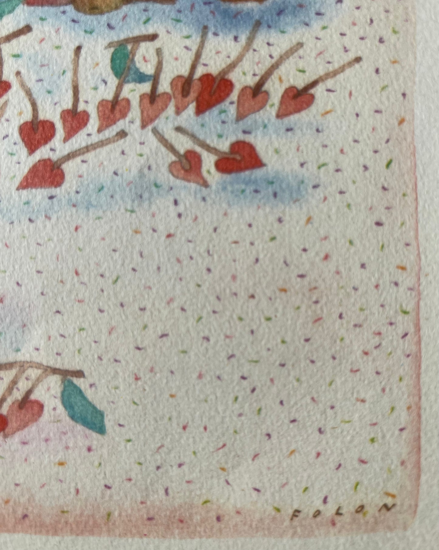 Jean Michel FOLON : Nature morte aux fruits - Héliogravure signée