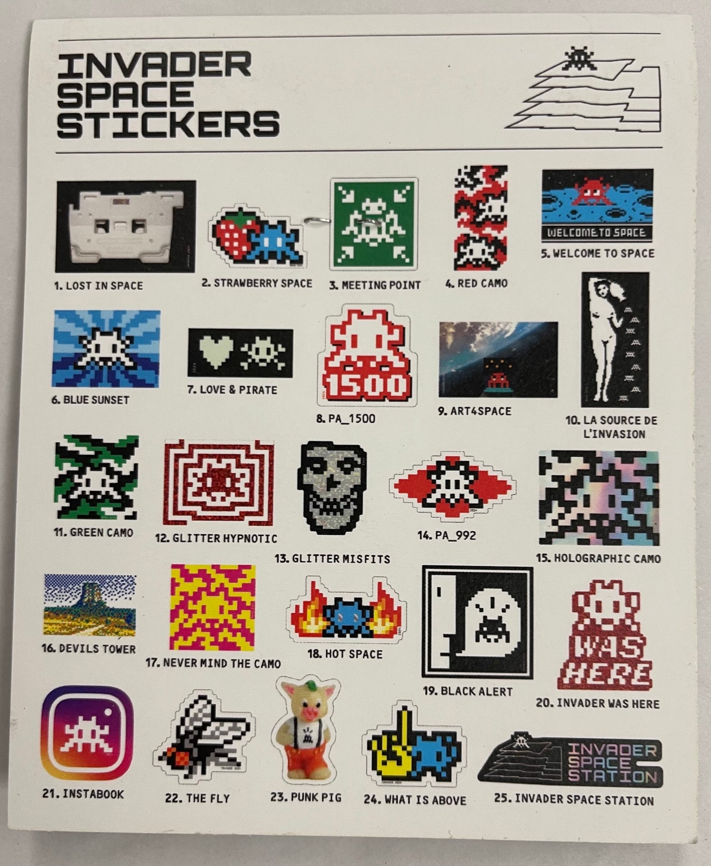 SPACE INVADER : Space Station - Stickers