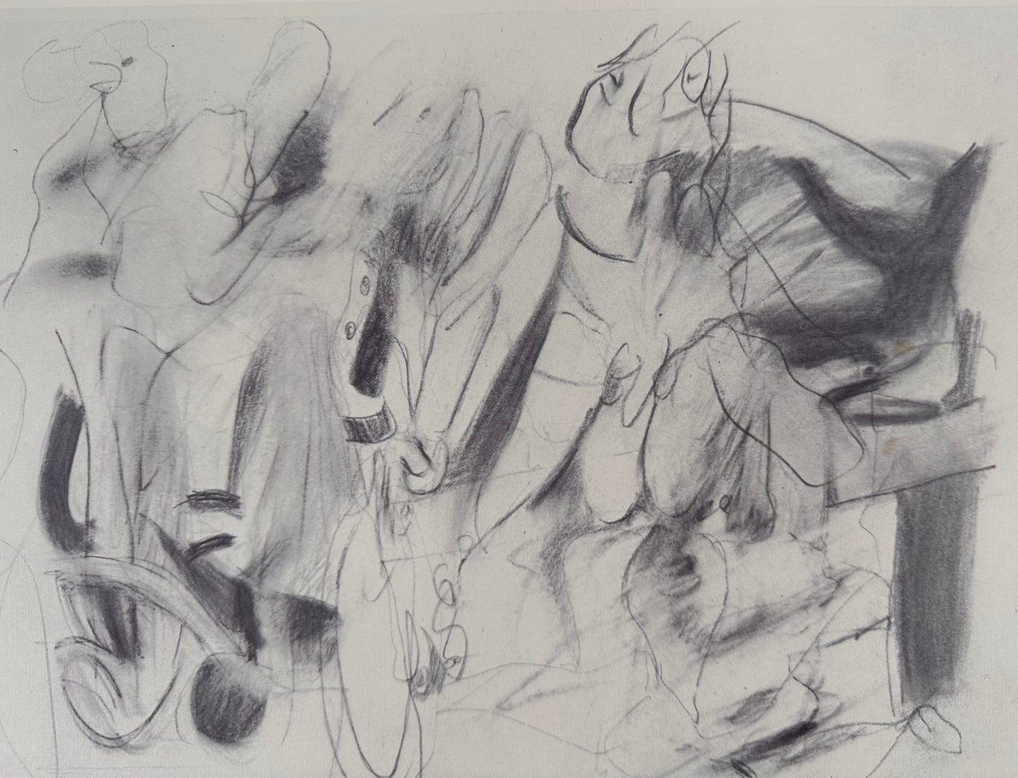 Willem DE KOONING : Cycliste fauve - Lithographie