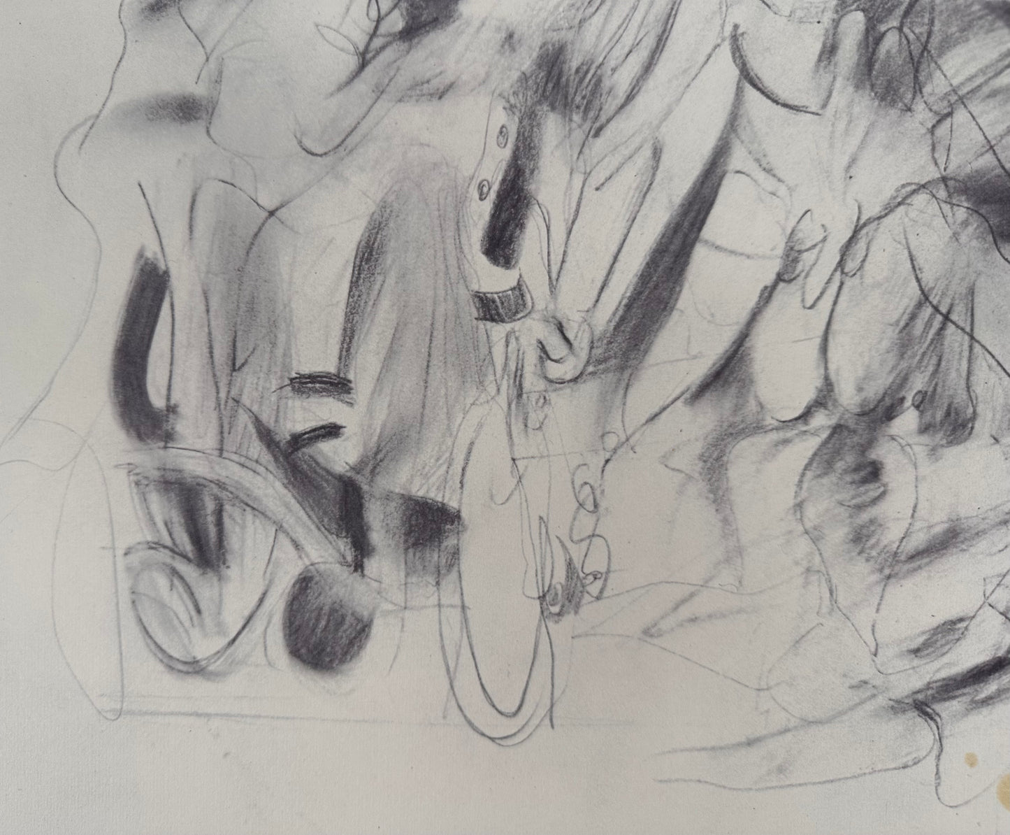 Willem DE KOONING : Cycliste fauve - Lithographie