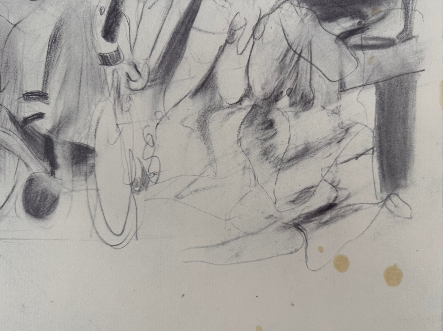Willem DE KOONING : Cycliste fauve - Lithographie