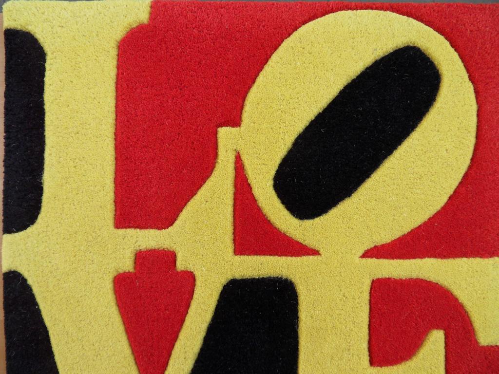 Robert INDIANA : Liebe LOVE - Tapisserie signée