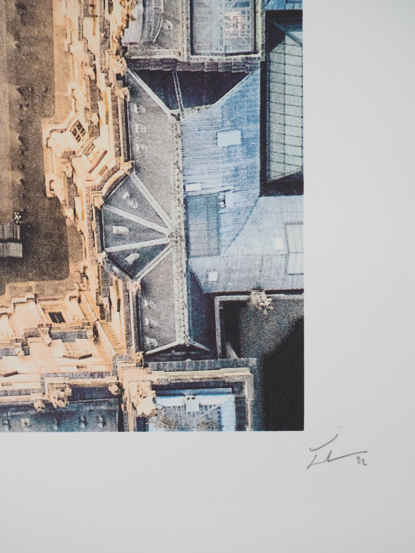 JR : JR au Louvre - Lithographie originale signée