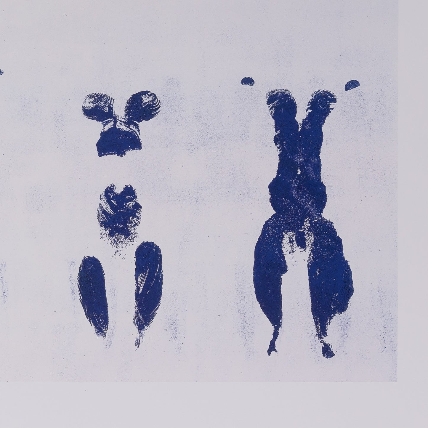 Yves KLEIN : Anthropométrie en bleu - Affiche originale