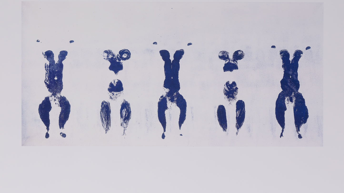 Yves KLEIN : Anthropométrie en bleu - Affiche originale