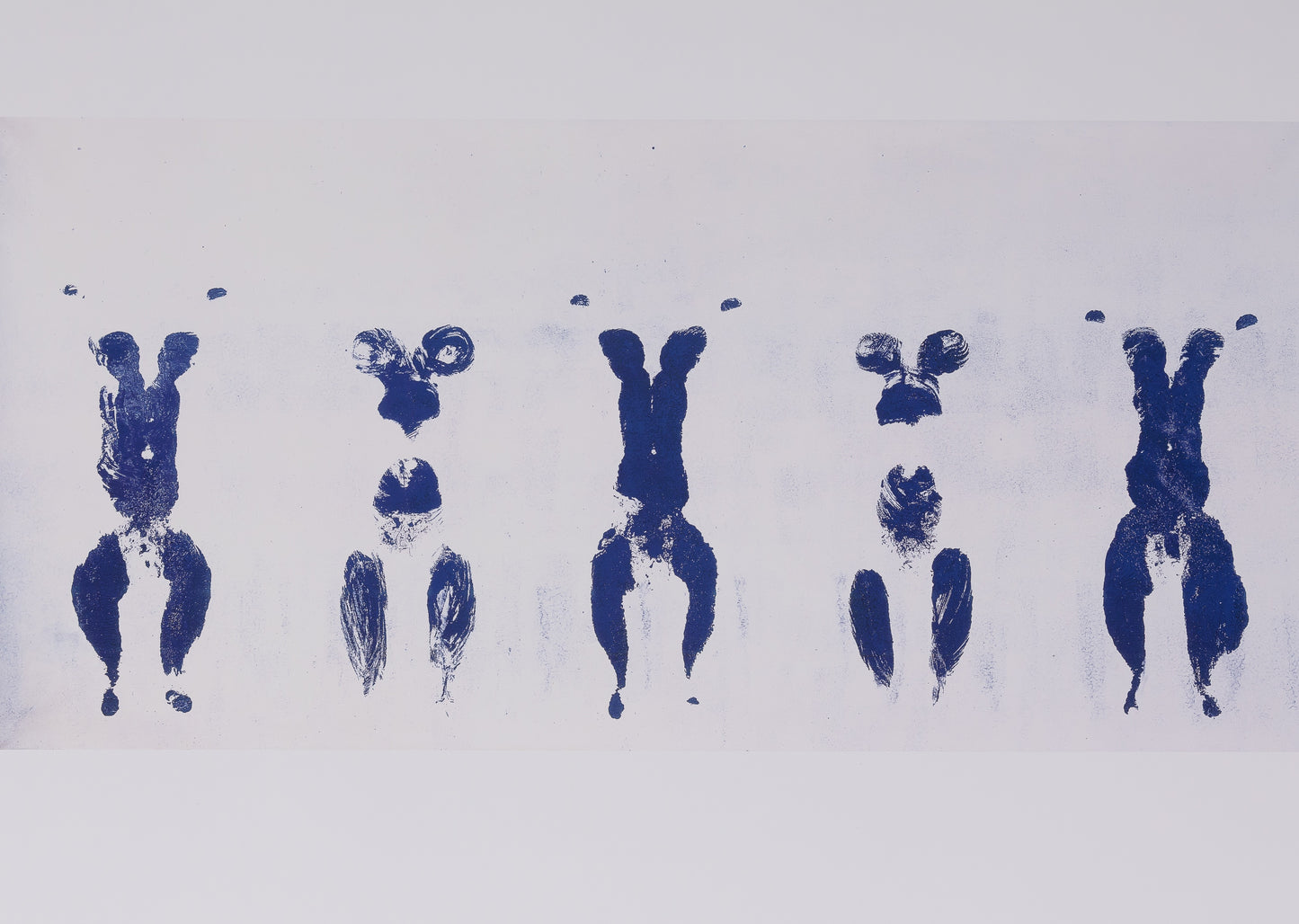 Yves KLEIN : Anthropométrie en bleu - Affiche originale
