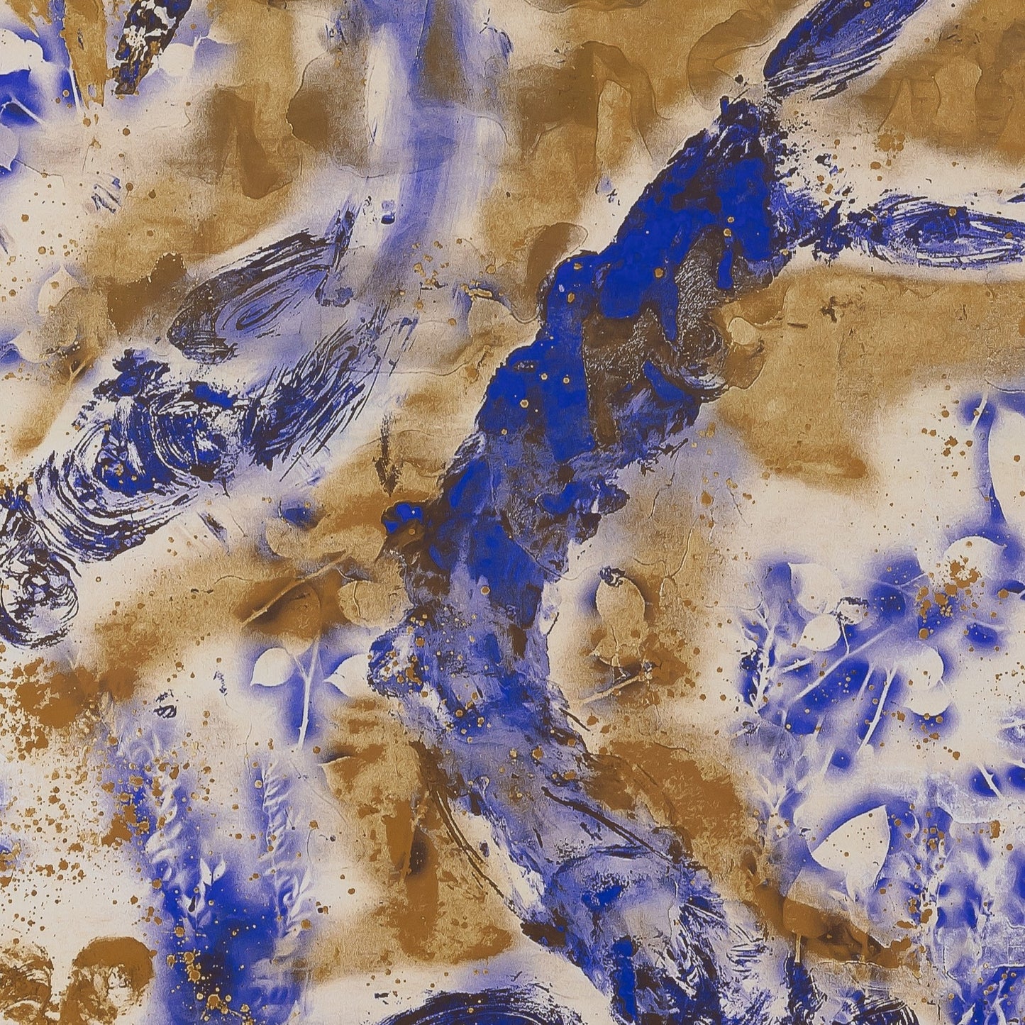 Yves KLEIN : Anthropométrie dorée - Affiche originale