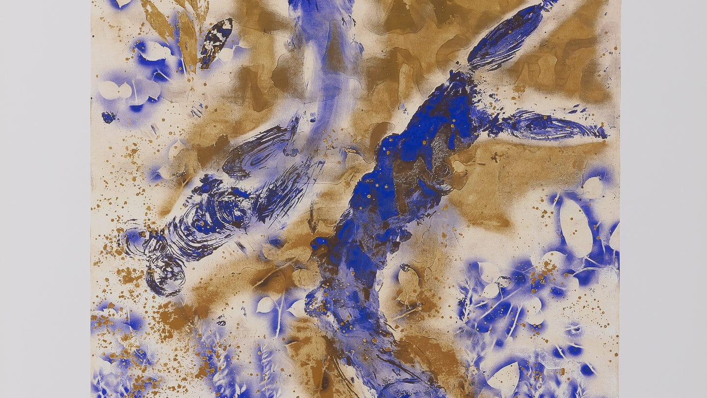 Yves KLEIN : Anthropométrie dorée - Affiche originale