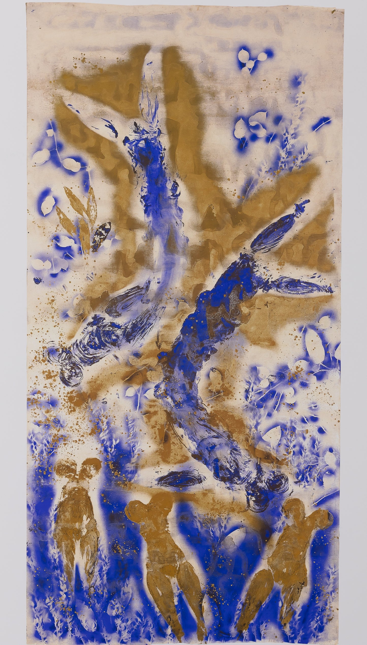 Yves KLEIN : Anthropométrie dorée - Affiche originale
