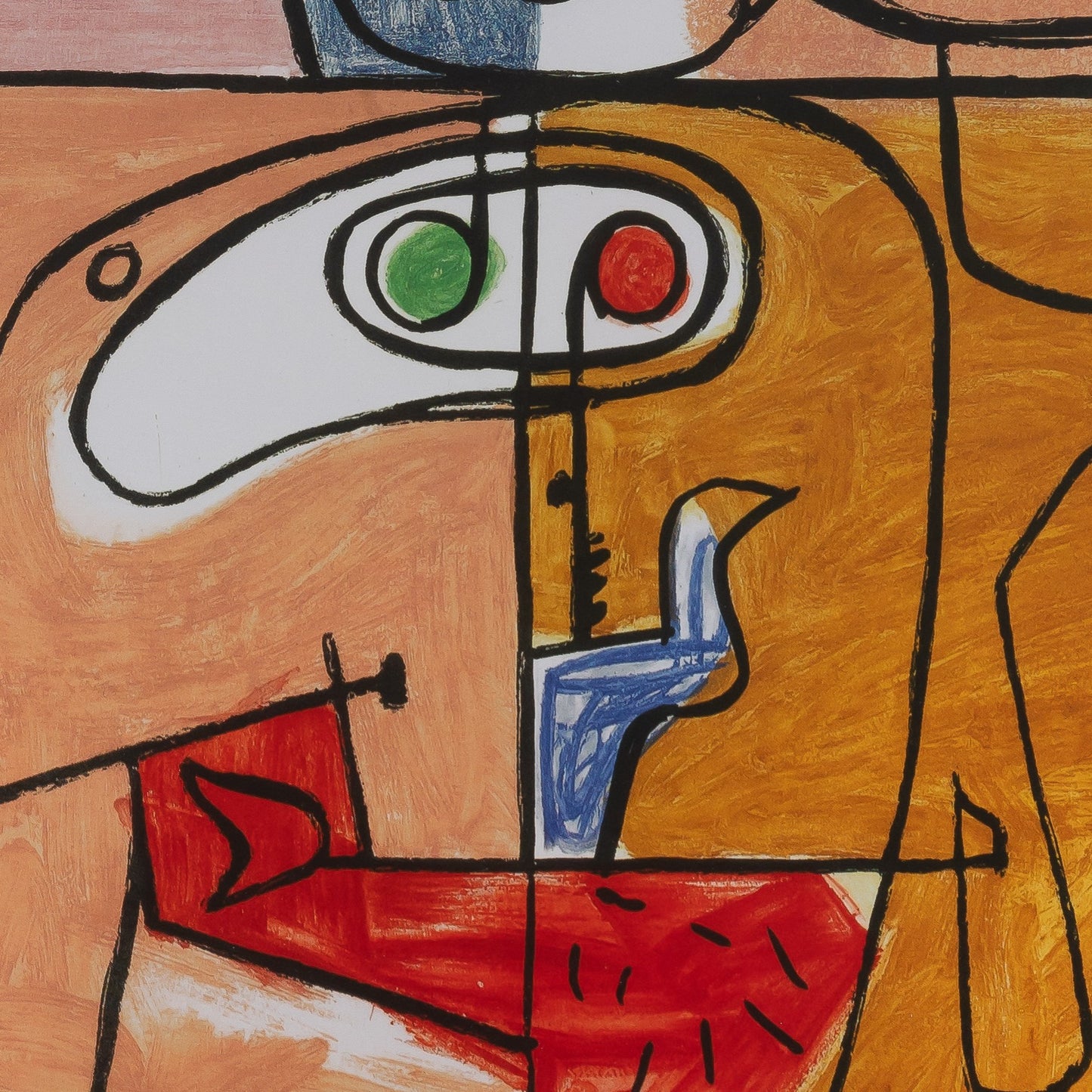LE CORBUSIER : Jeune fille - Affiche en couleurs