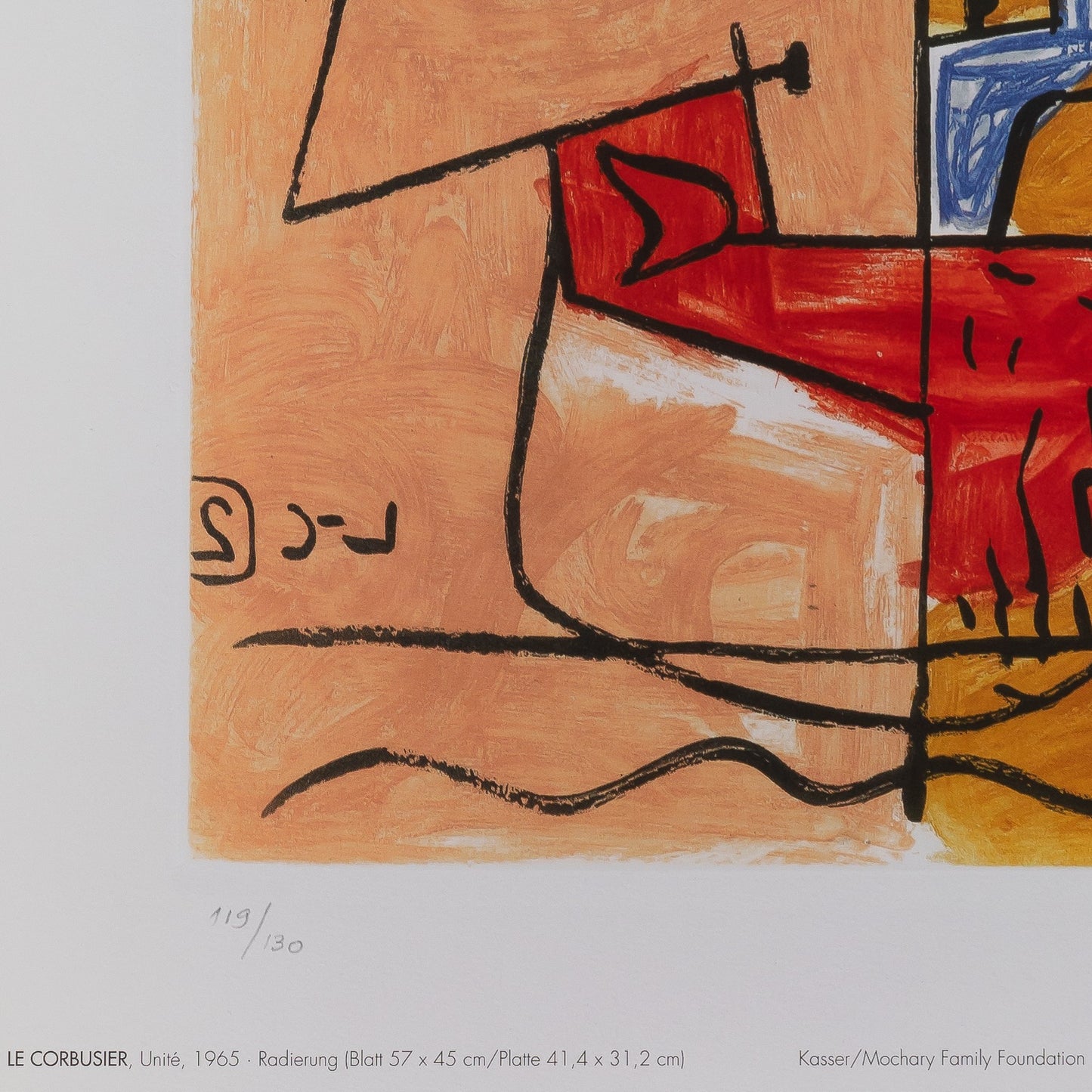 LE CORBUSIER : Jeune fille - Affiche en couleurs