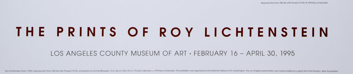 Roy LICHTENSTEIN : Still Life with Picasso - Affiche