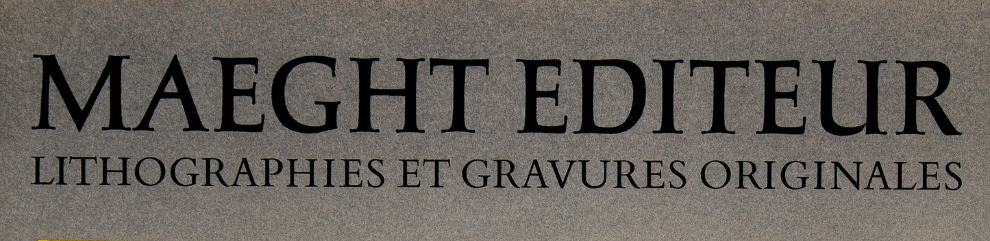 Georges BRAQUE : Zurich - Affiche originale en couleurs