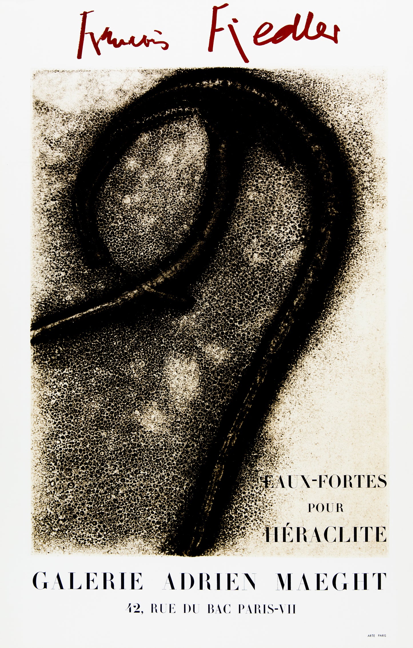 François FIEDLER : Heraclite - Lithographie originale