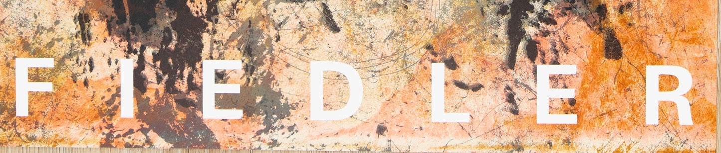 François FIEDLER : Composition Abstraite - Affiche originale en couleurs