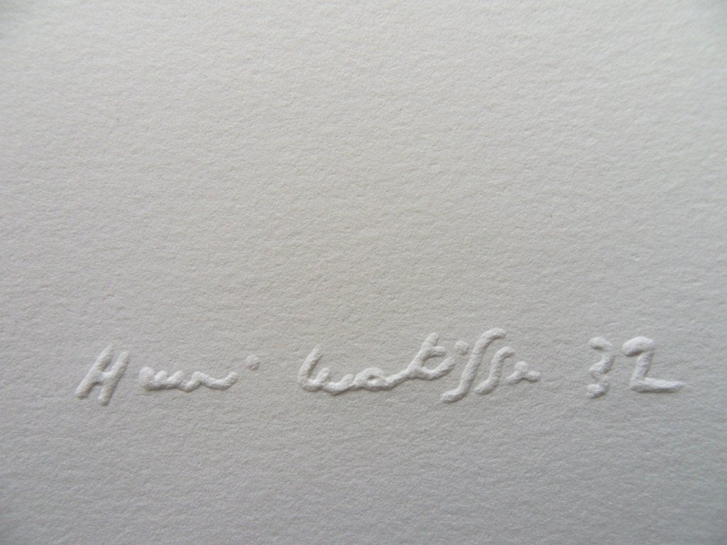 Henri MATISSE : La danseuse - Gravure signée