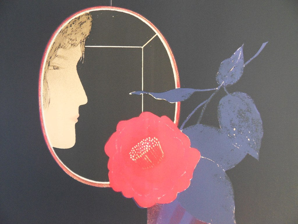 Pierre GARCIA FONS : Femme à la rose - Lithographie originale signée