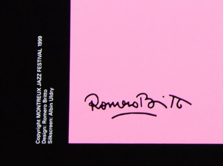 Romero BRITTO : Montreux Jazz Festival - Sérigraphie originale signée