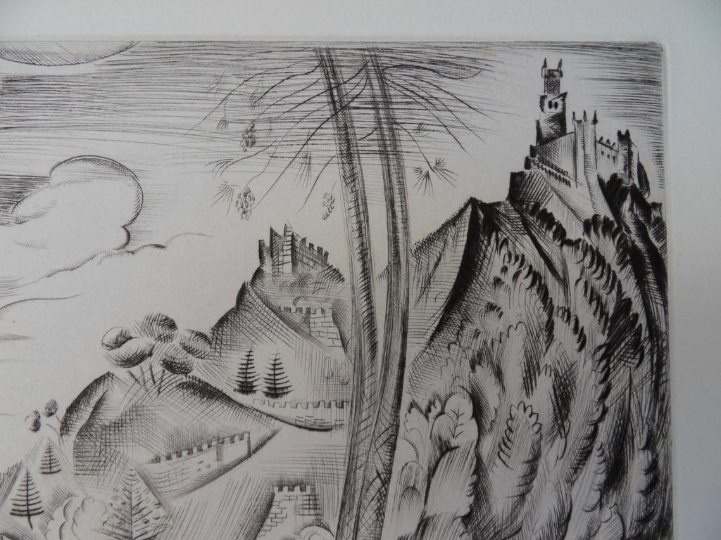 Mily POSSOZ : La Vallée du Douro - Gravure originale signée