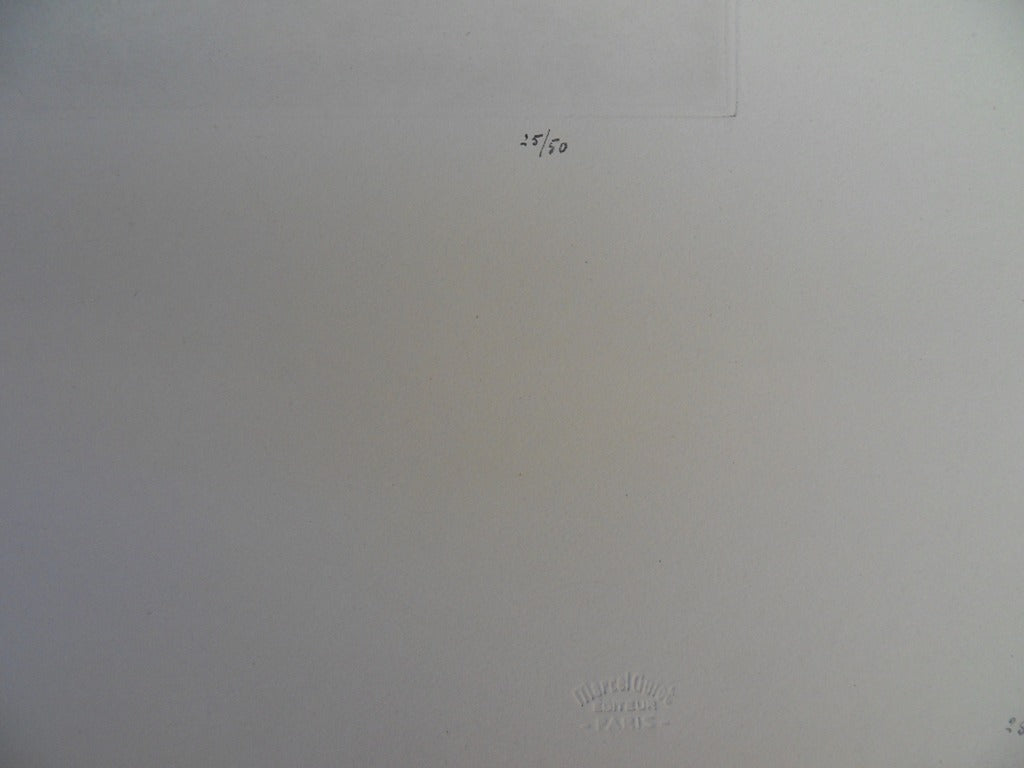 Mily POSSOZ : Le petit garçon s'habille - Gravure originale signée