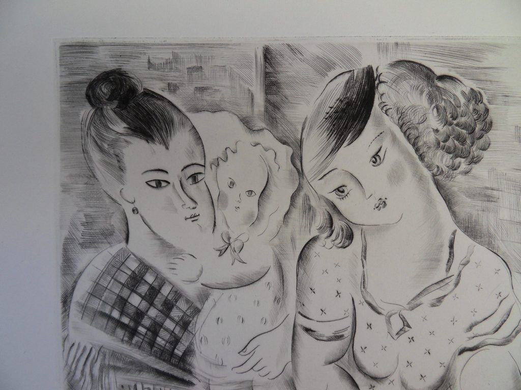 Mily POSSOZ : La fleuriste - Gravure originale signée