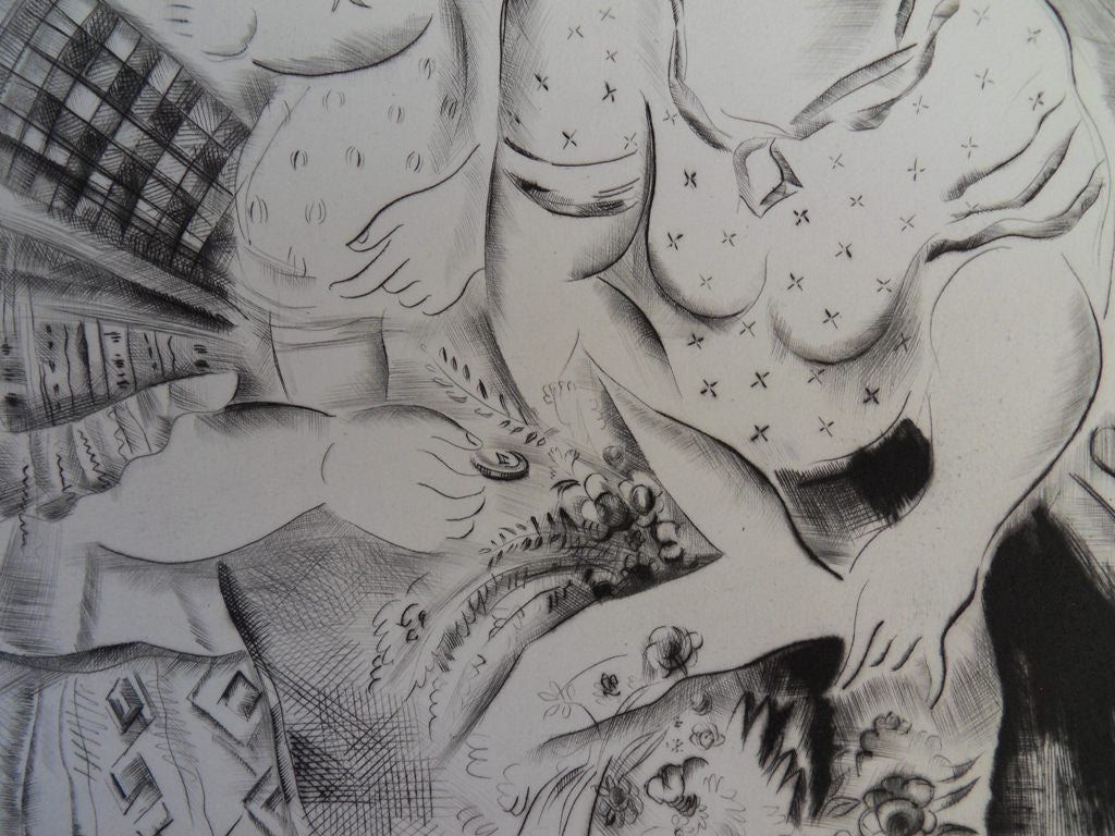 Mily POSSOZ : La fleuriste - Gravure originale signée