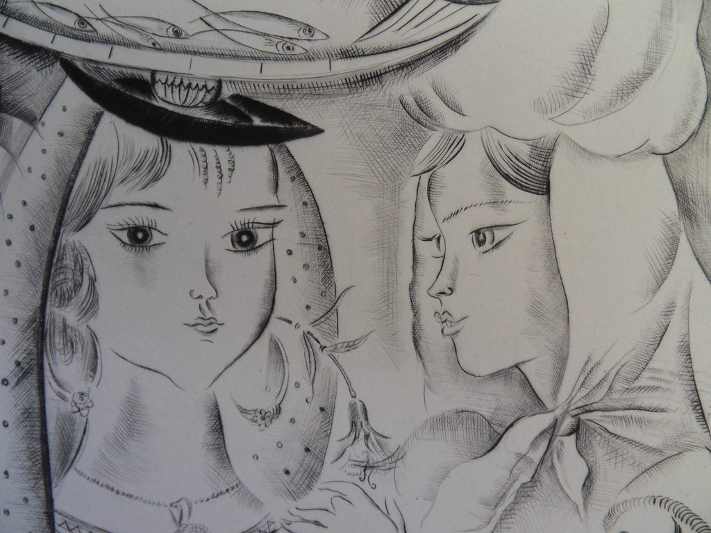 Mily POSSOZ : La fête portugaise - Gravure originale signée