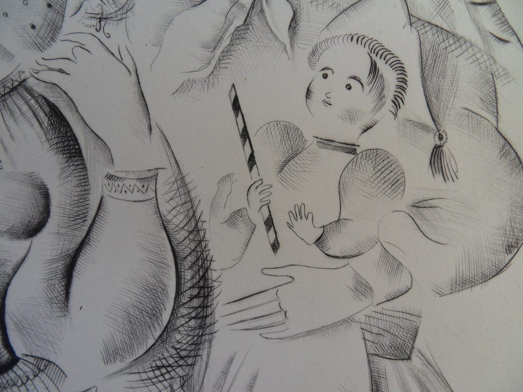 Mily POSSOZ : La fête portugaise - Gravure originale signée