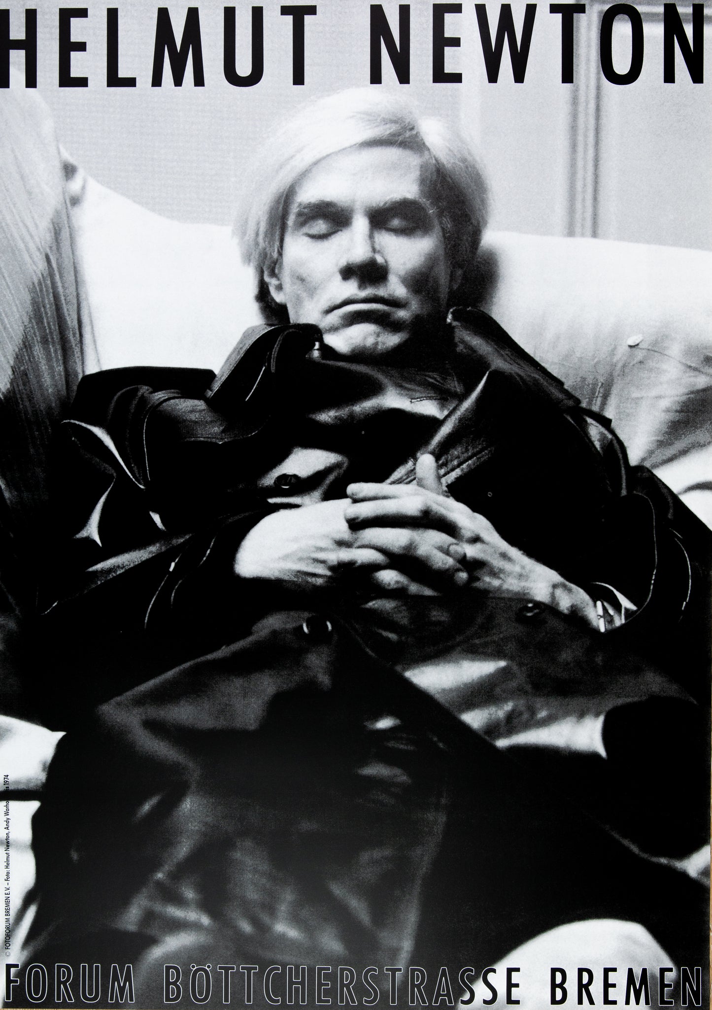 Helmut NEWTON : Andy Warhol - Affiche originale